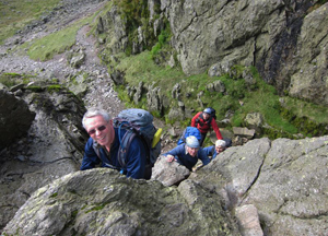 Crinkle Crags bad step (photo Tony Deall)
